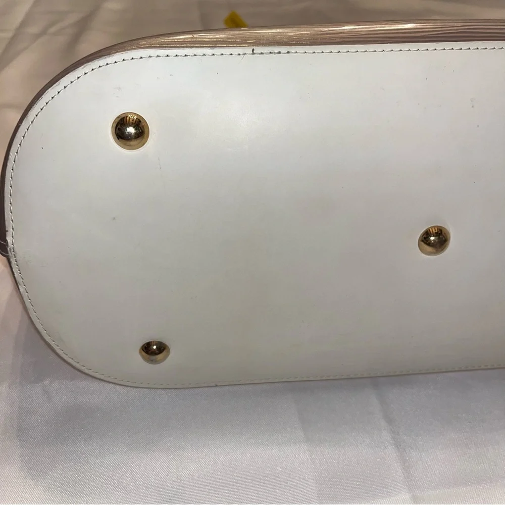 ❌SOLD❌  Louis Vuitton Epi Plage Clear Vinyl PVC & White Leather Tote Large - Picture 11 of 17